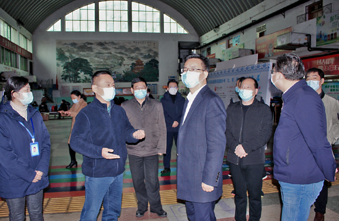 省春運辦丁光明一行到景德鎮(zhèn)公交、長運督導春運工作