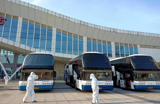 上饒汽運 緊急調(diào)配運力 隔離轉(zhuǎn)運返饒人員