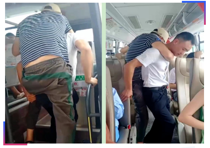 吉安長(zhǎng)運(yùn)：“小伙子，我來(lái)背你上車(chē)！”